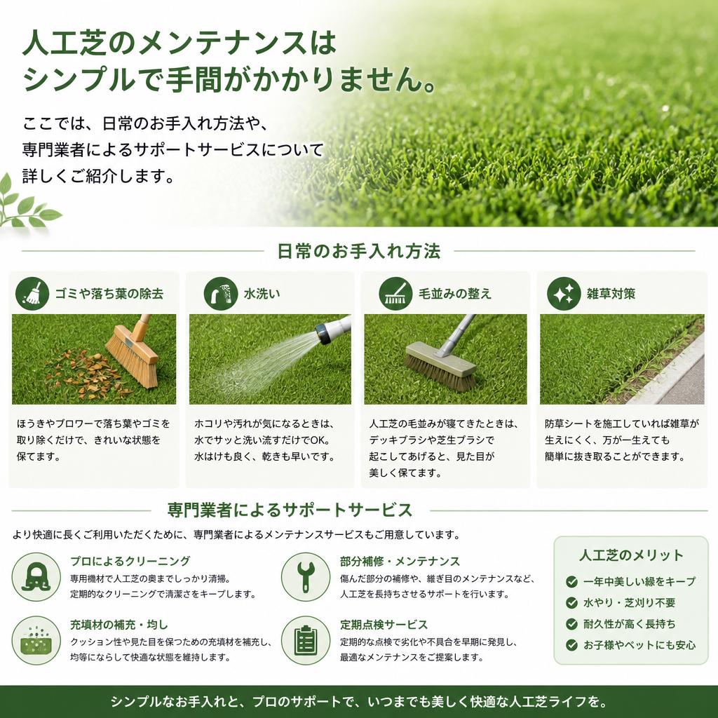 簡単メンテナンスで安心
