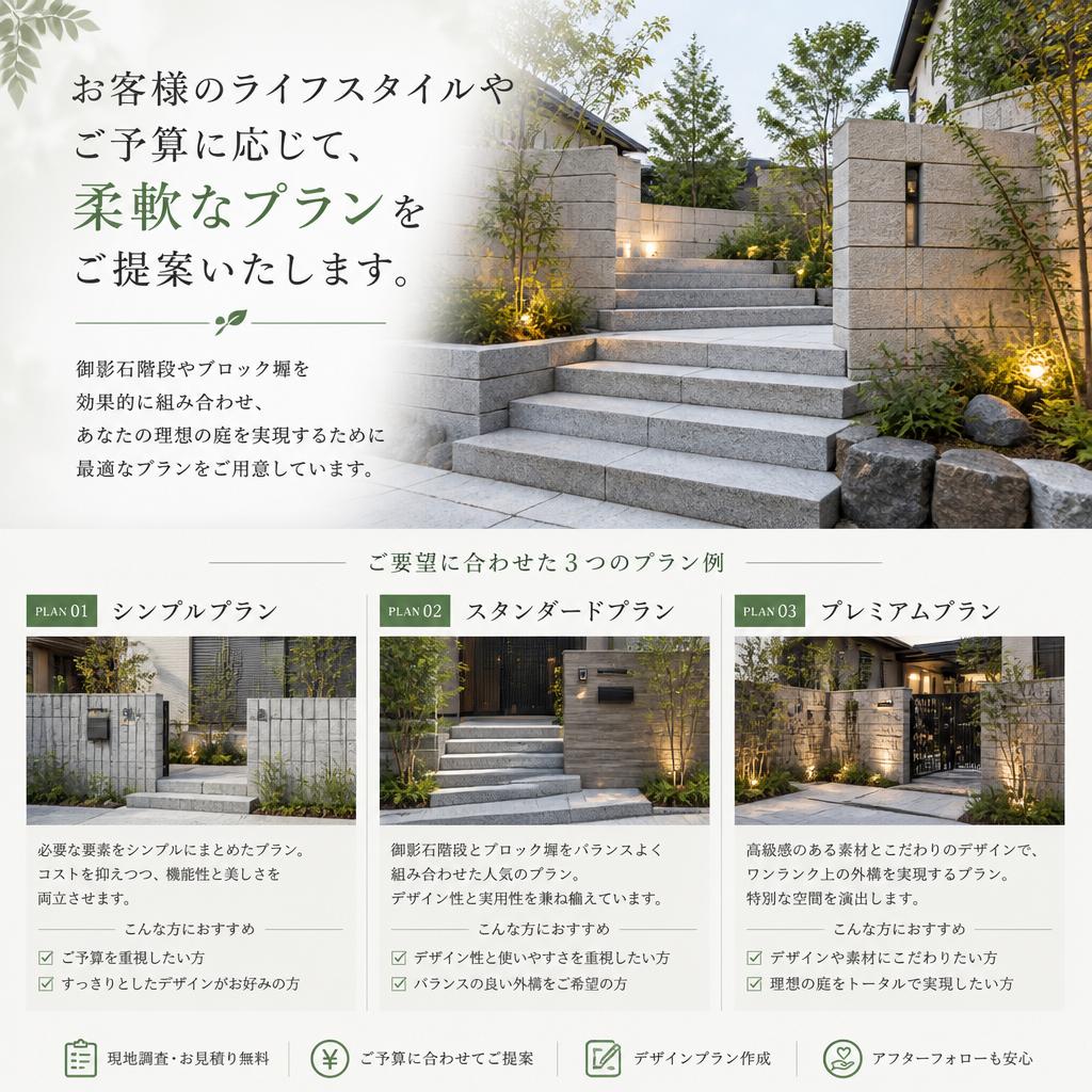 柔軟なプランニングのご提案