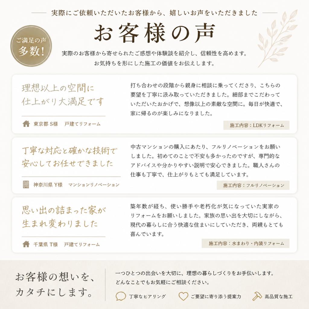 お客様の声