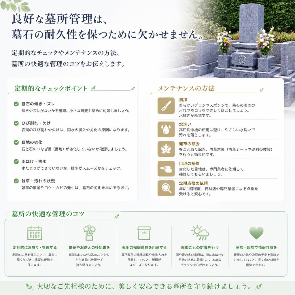 墓所管理の重要性