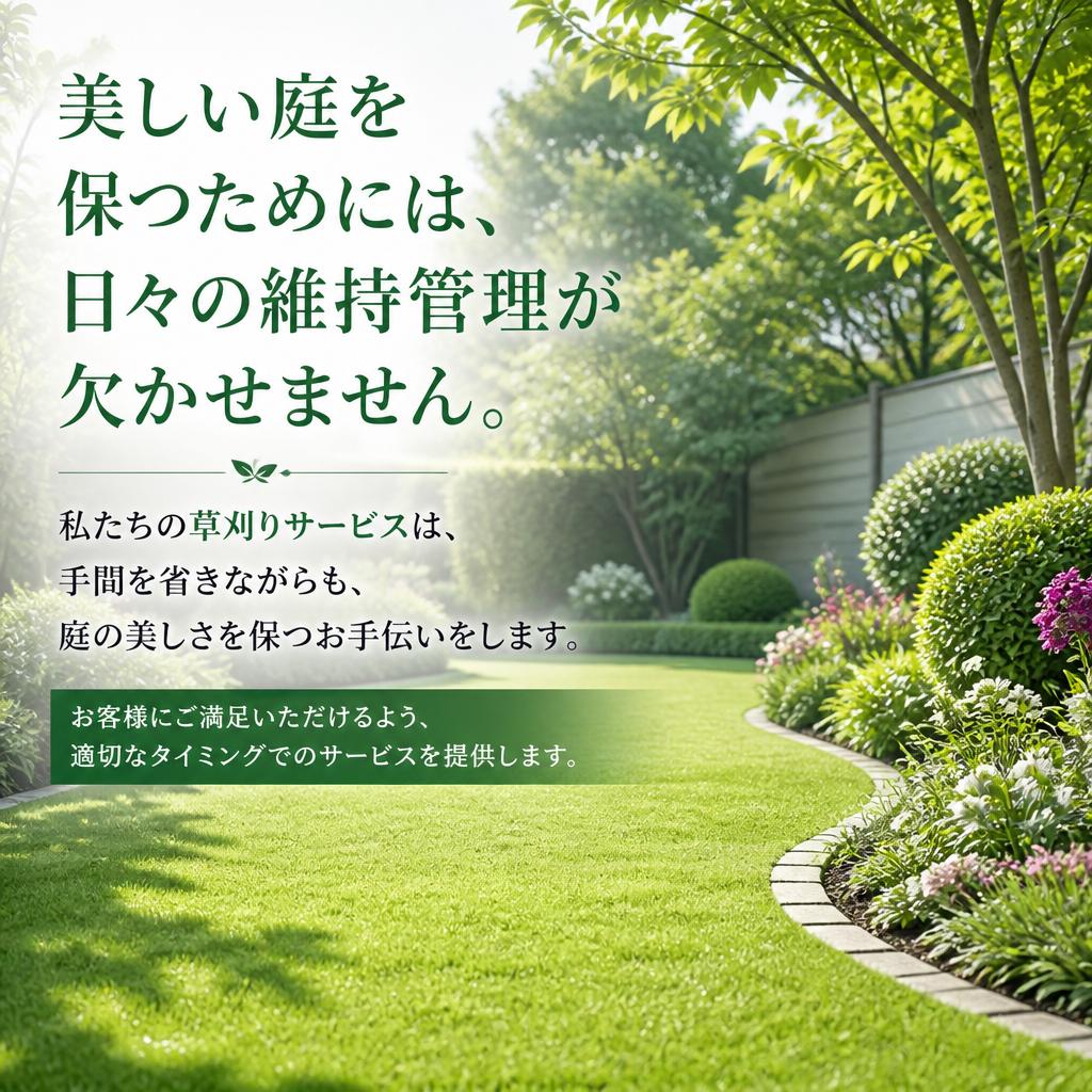 4. 草刈りサービスでの維持管理