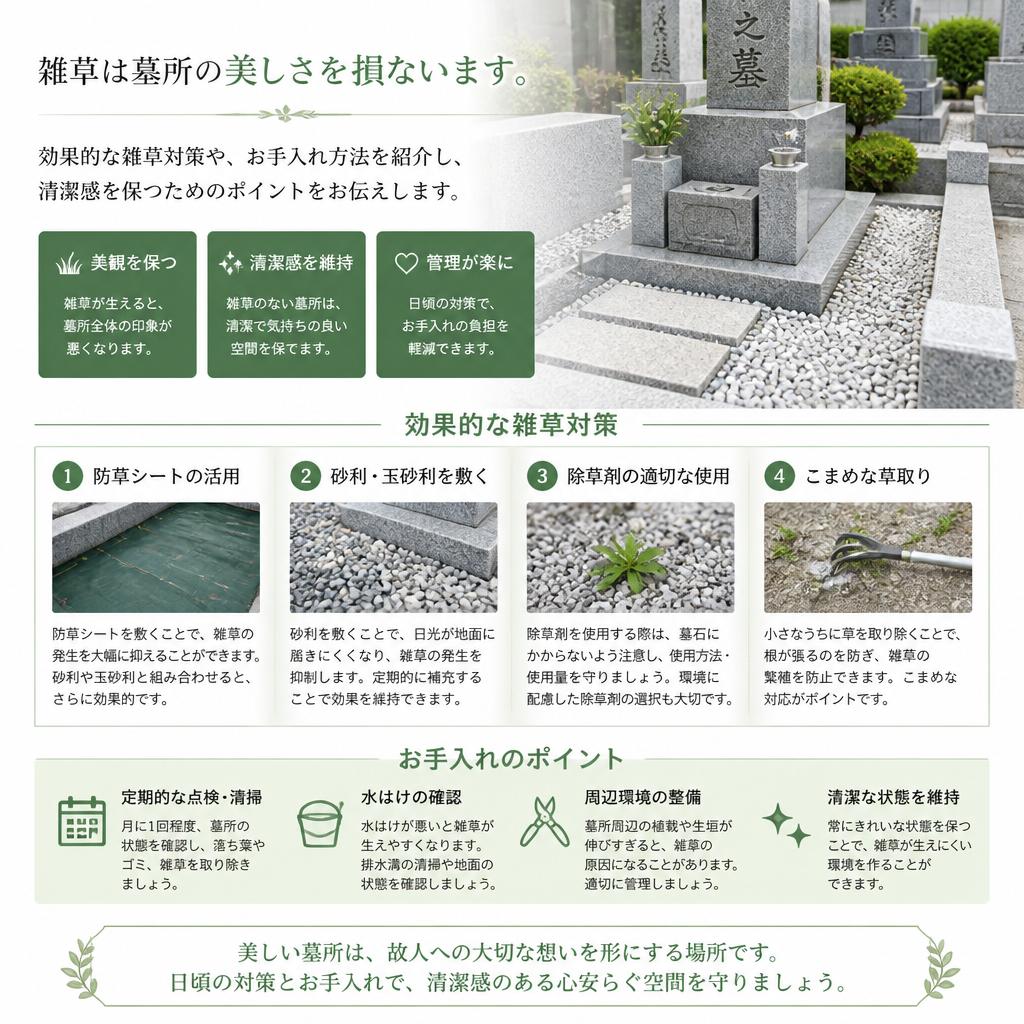 雑草対策で美しさを保つ