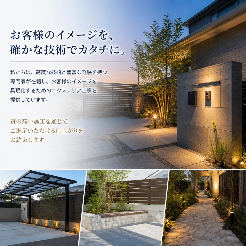 エクステリア工事のプロフェッショナル