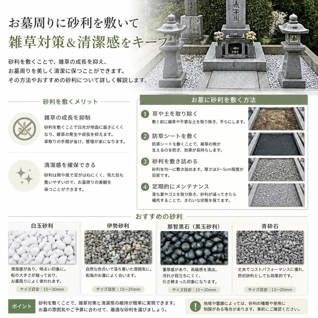 砂利補充で美観を向上