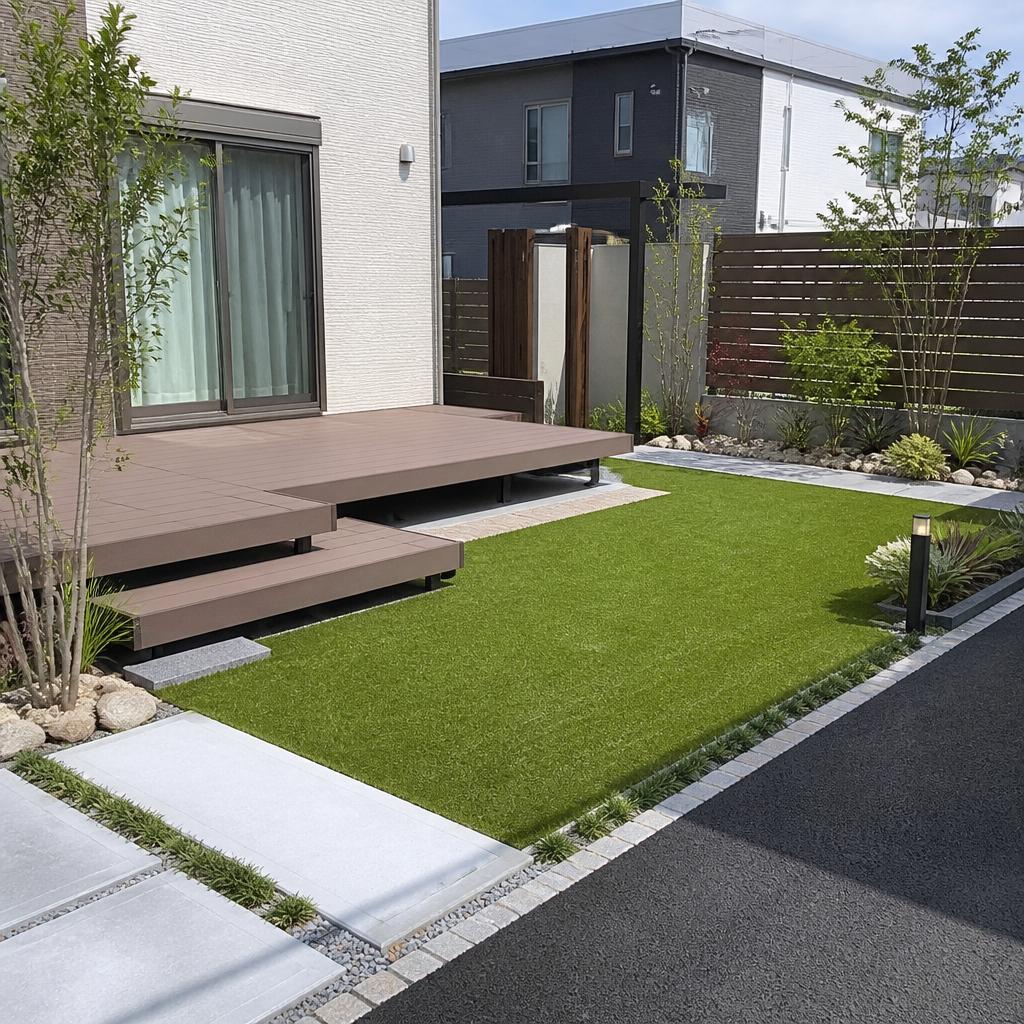 外構工事における人工芝の役割