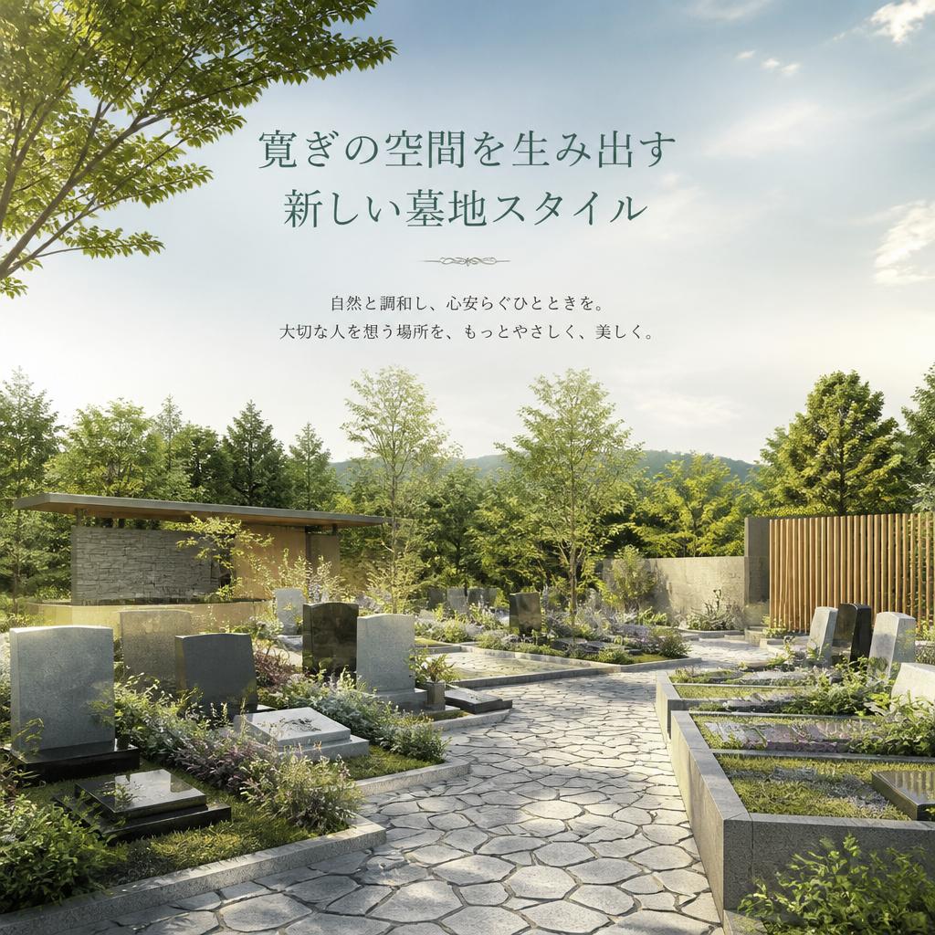 寛ぎの空間を生み出す新しい墓地スタイル